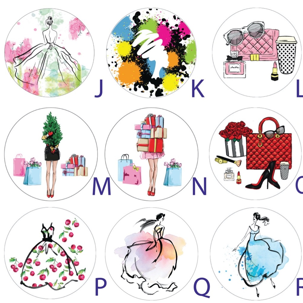 NEW! Posh Sticker Seals Fashion Girl Stickers Fashion Shoes Stickers Handbag …
